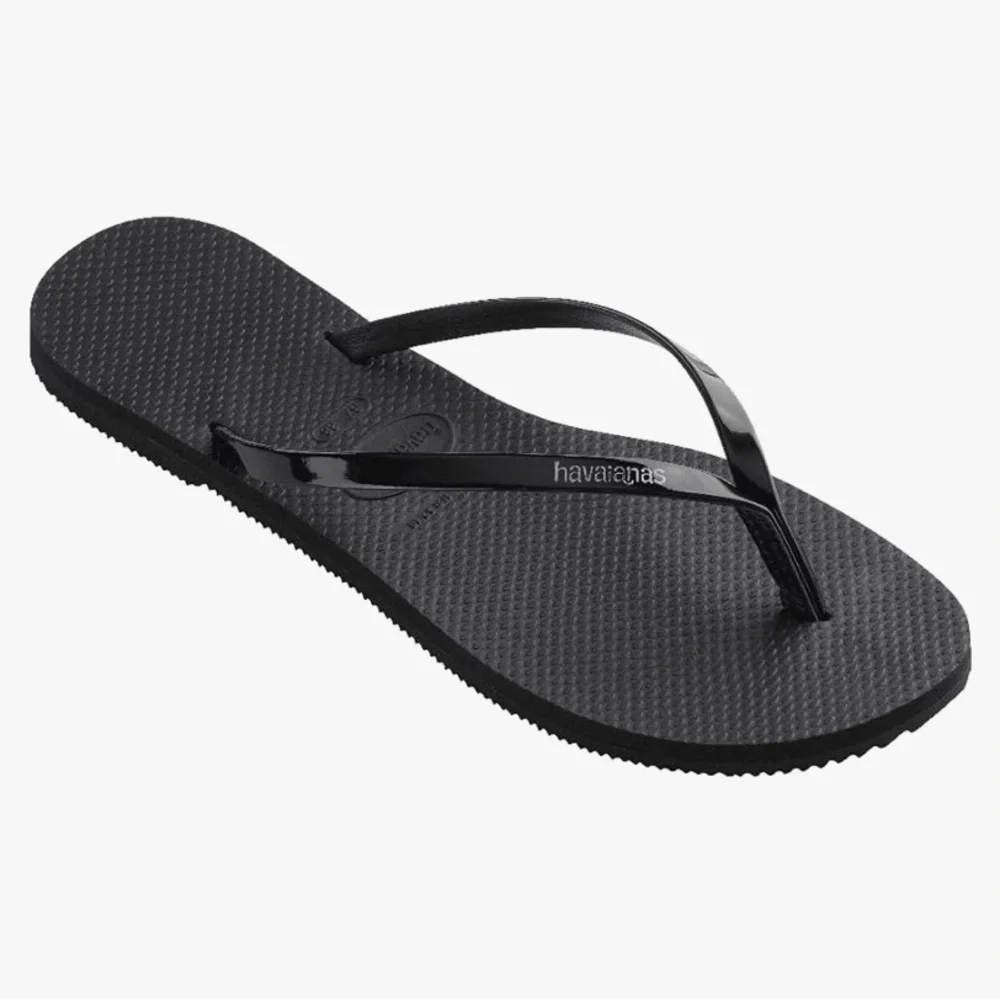 HAVAIANAS Women's You Metallic Flip Flops - Black - Picture 4 of 5